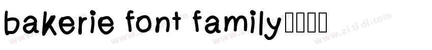 bakerie font family字体转换